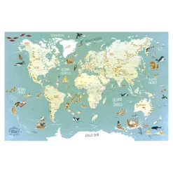 Mapa mundo magnético 78 piezas