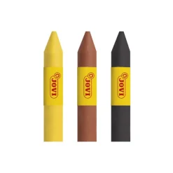 Maquillaje barra 3 colores: amarillo, marrón, negro