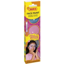 Maquillaje en crema 3 colores fantasy set 3 botes 8ml con pincel y esponja
