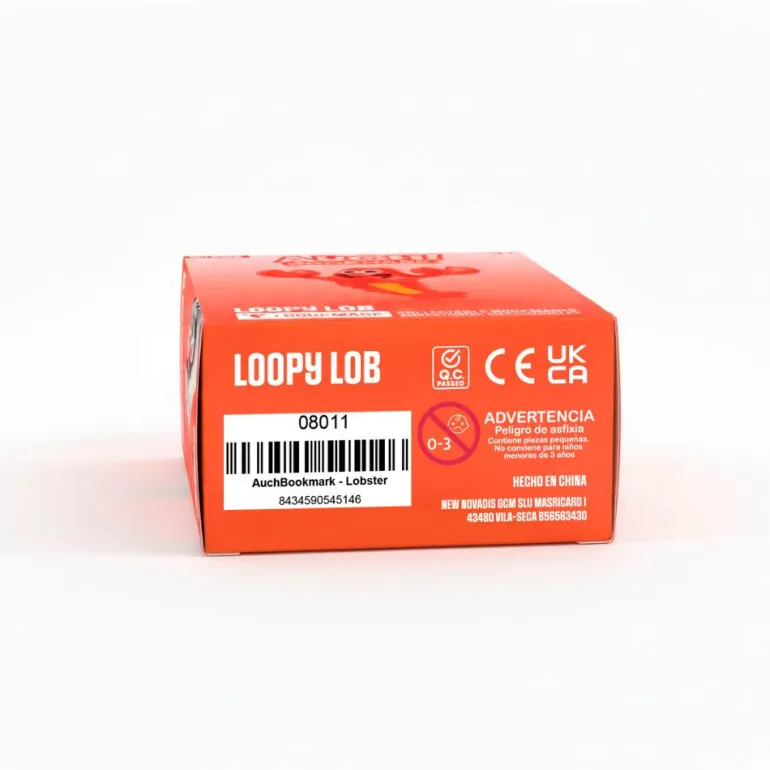 Marcapáginas 3D langosta Loopy Lob. AuchBookmark