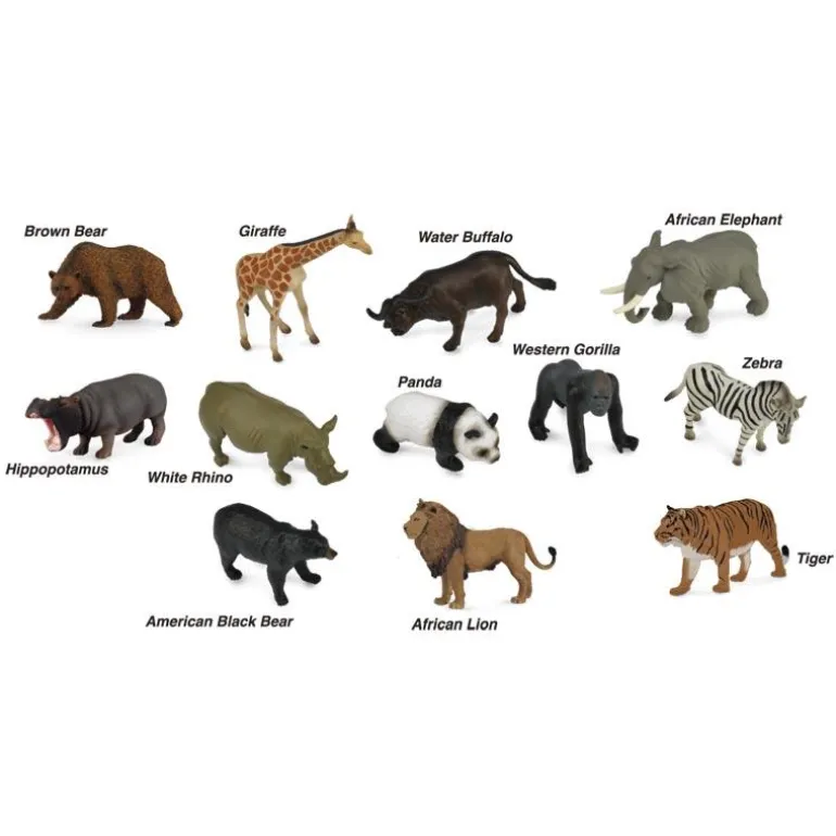Mini animales salvajes en tubo. Collecta