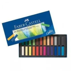 Pastel en barra 24 colores Faber Castell
