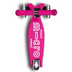 Patinete maxi Micro deluxe plegable Led rosa