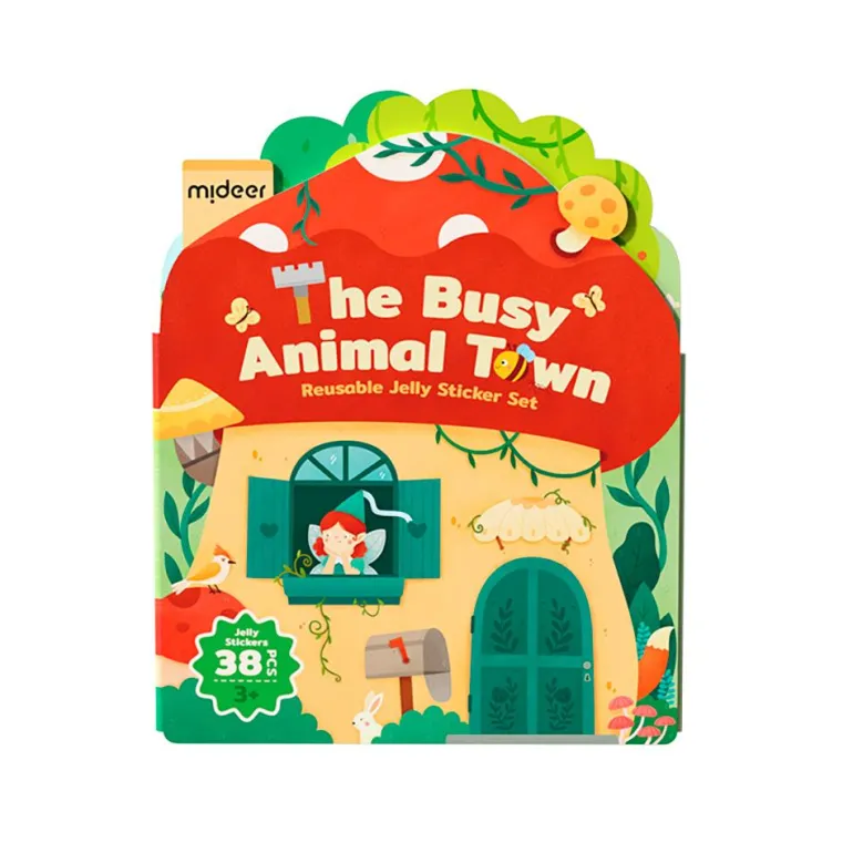 Pegatinas de gel removibles Animales con escenario