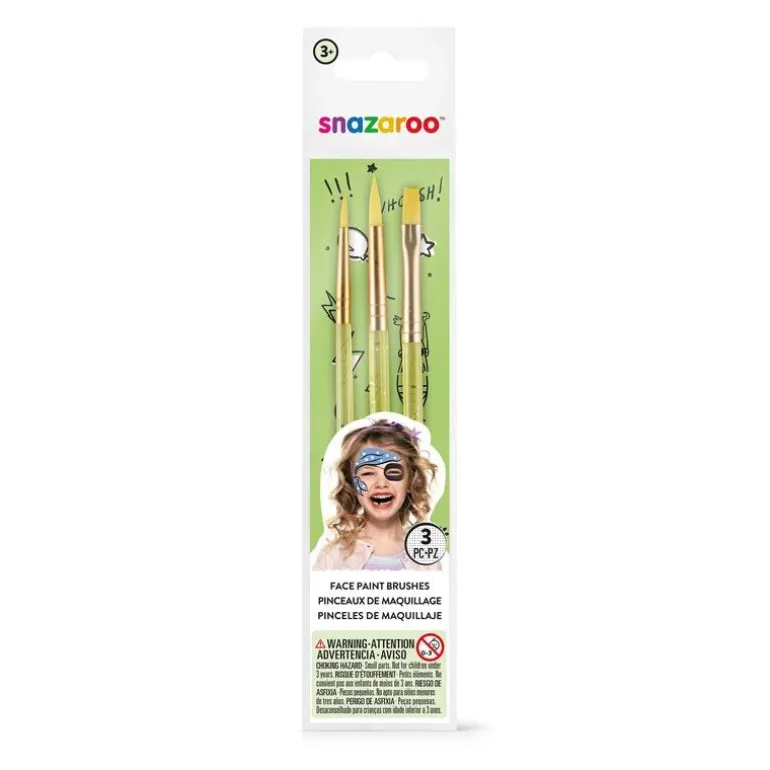 Pinceles para maquillaje 3 unidades Snazaroo