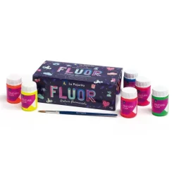 Pintura fluorescente 6 colores 35ml. La Pajarita