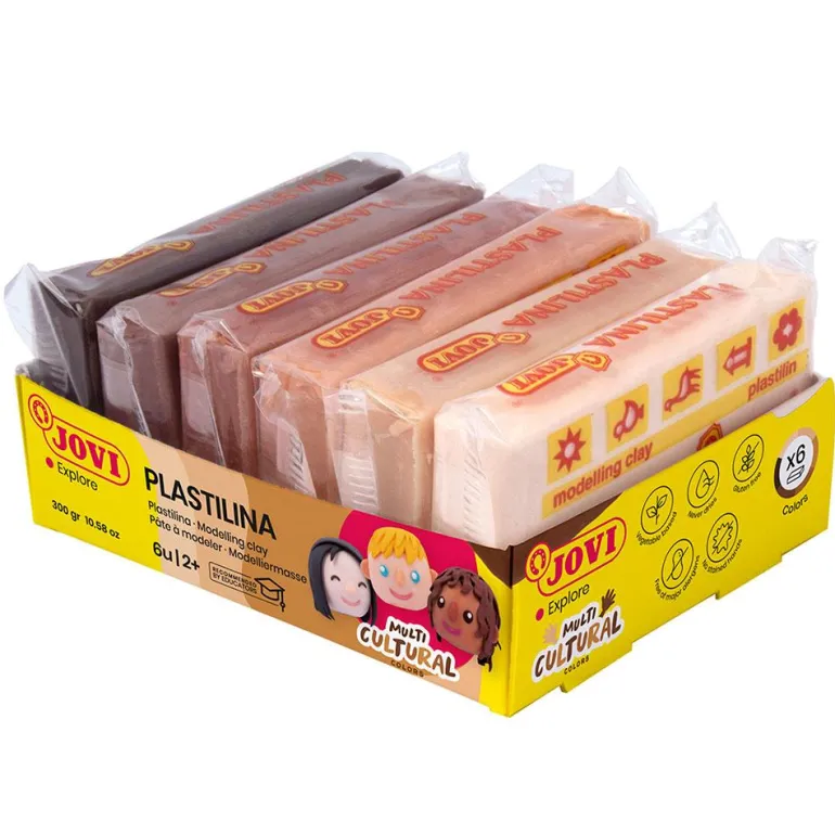 Plastilina Jovi tonos piel 6 pastillas