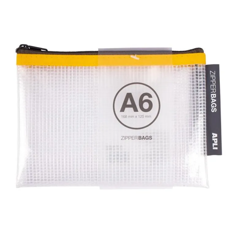 Portatodo A6 Zipper Bag transparente