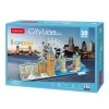 Puzzle 3D city line Londres 107 piezas
