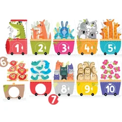 Puzzle El tren de los números 30 piezas