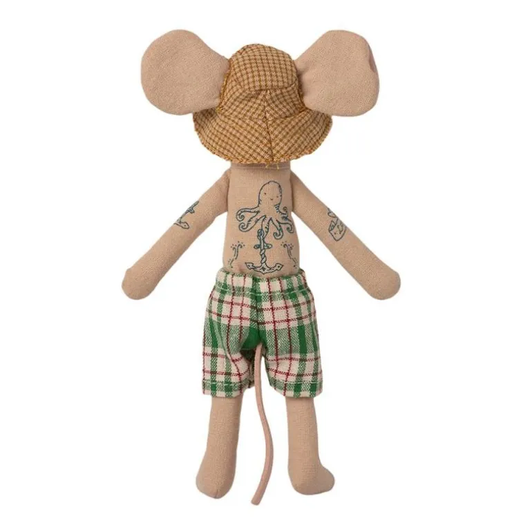 Ratoncito tatuado caseta playa Maileg