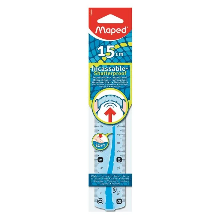 Regla flexible 15cm. Maped