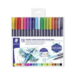 Rotulador doble punta acuarelable 18 colores.