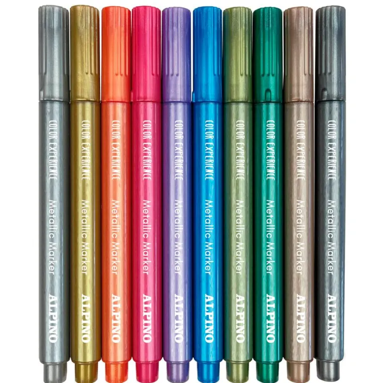 Rotulador metalizado 10 colores superficies Color Experience