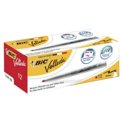 Rotulador para pizarra blanca Velleda Medium rojo 12 unidades