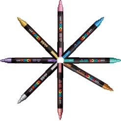 Rotulador Posca PC5M. Metalizado. Uniball.