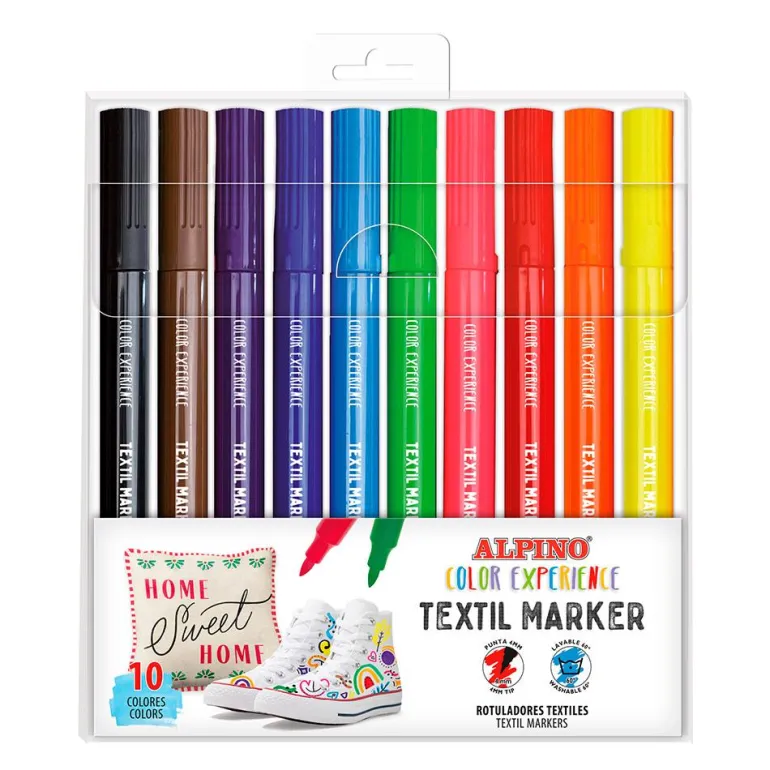 Rotulador textil 10 colores Color Experience