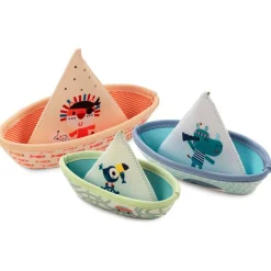 Set 3 barquitos para baño Jungla