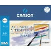 Set 6 láminas para acuarela A4 Basik 370gr.