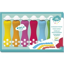 Set 6 marcadores de espuma lavables 6 colores