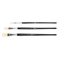 Set 3 pinceles planos serie 526 números 6, 10 Y 14 Milan