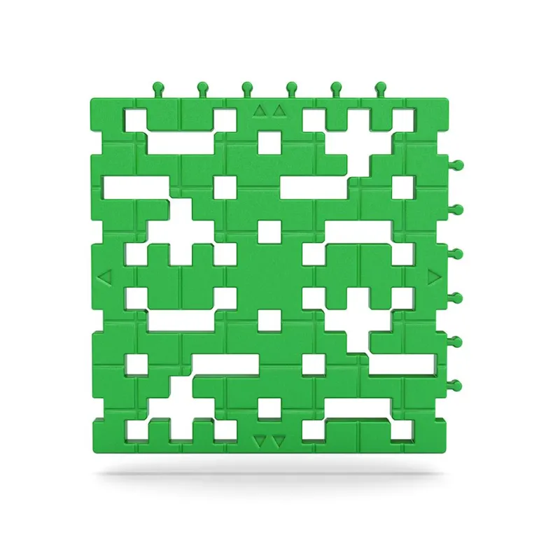 Set 6 placas base Meli basic color verde soporte construcciones