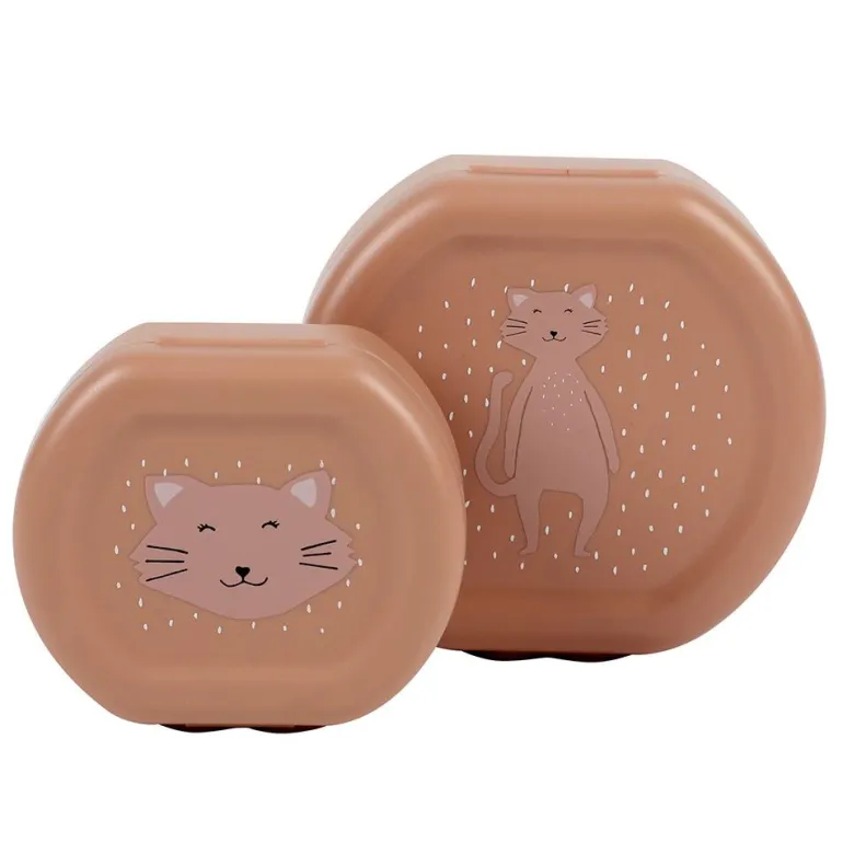 Set 2 tarteras 150ml y 300ml gato cierre clip