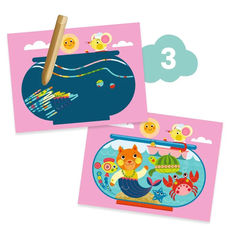 Set actividades creativas El gato y sus amigos