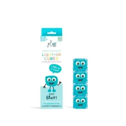 Set cubos azules con luz 4 unidades Glo Pals