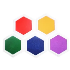 Set de almohadillas con tinta para estampar grandes 5 colores