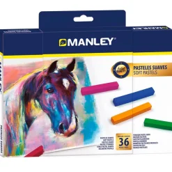 Set pasteles suaves 36 colores Manley