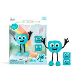 Set personaje Blair y 2 cubos azules con luz Glo Pals