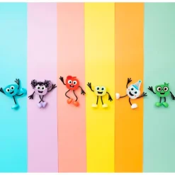 Set personaje Party Pal y 2 cubos multicolor con luz Glo Pals