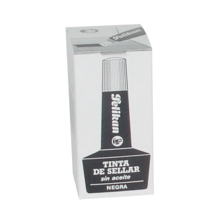 Tinta para sellar color negro frasco 28ml. Pelikan