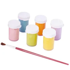 Témpera escolar 6 colores pastel con pincel Jovi